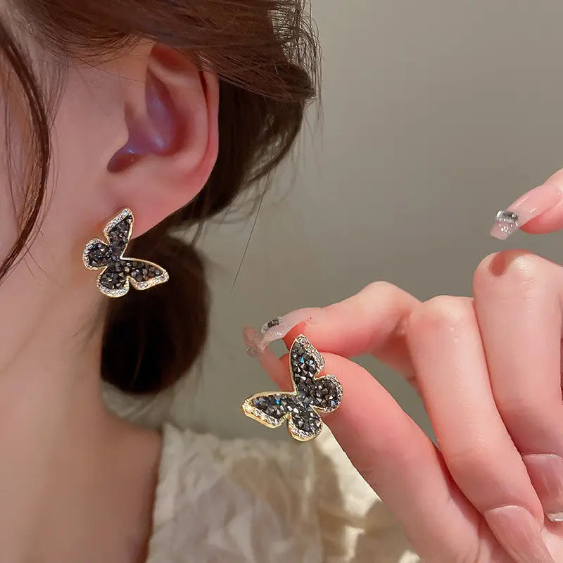 Midnight Butterfly Earrings