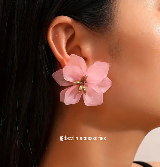 Pink Blossom Earrings