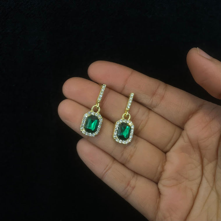 Emerald Drop Earrings