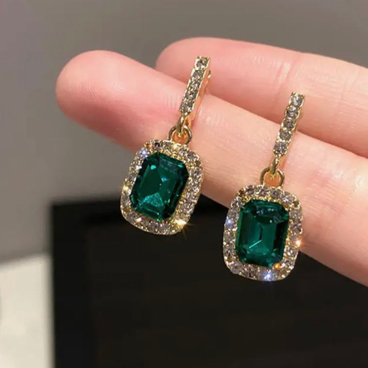 Emerald Drop Earrings