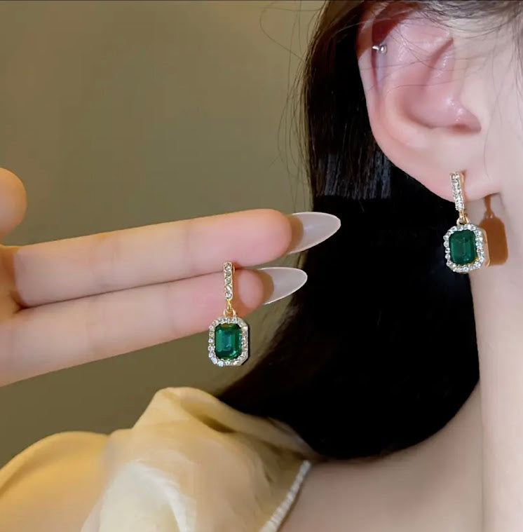 Emerald Drop Earrings