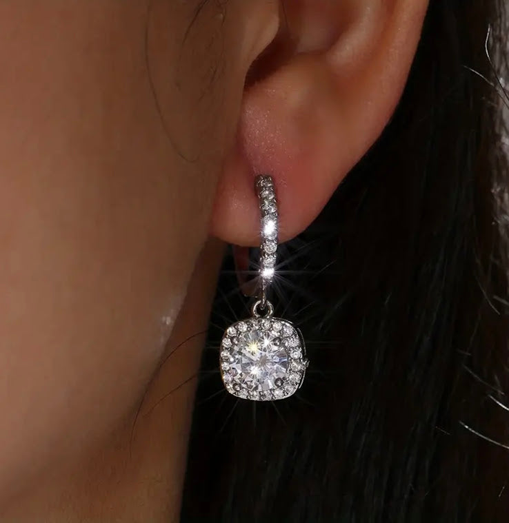 Cubic Drop Earrings