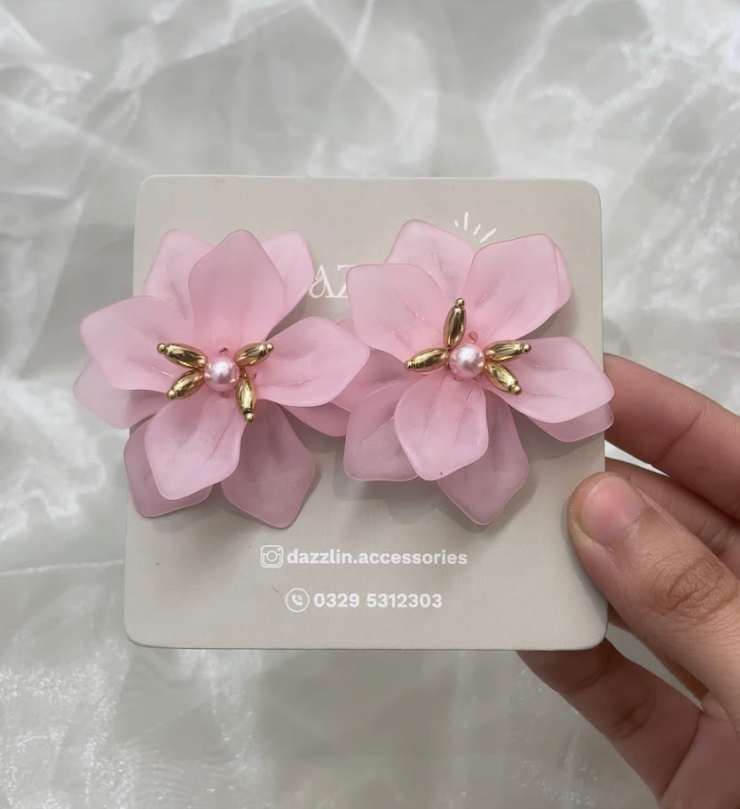 Pink Blossom Earrings